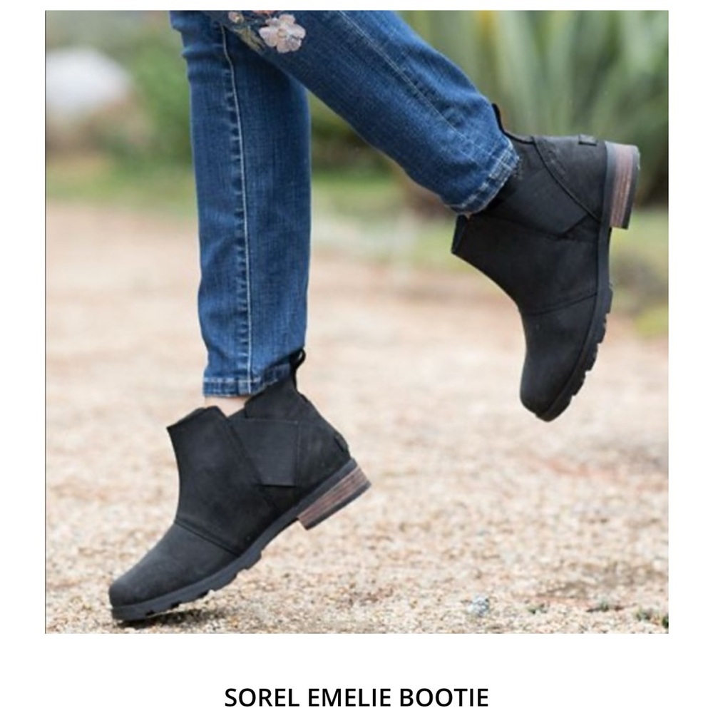 Sorel Emelie Waterproof Tan Brown Ankle Booties Size 8 - Picture 8 of 8